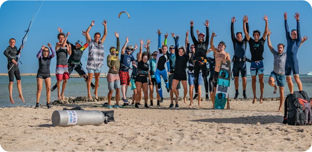 Corporate Cruise + kitesurfing